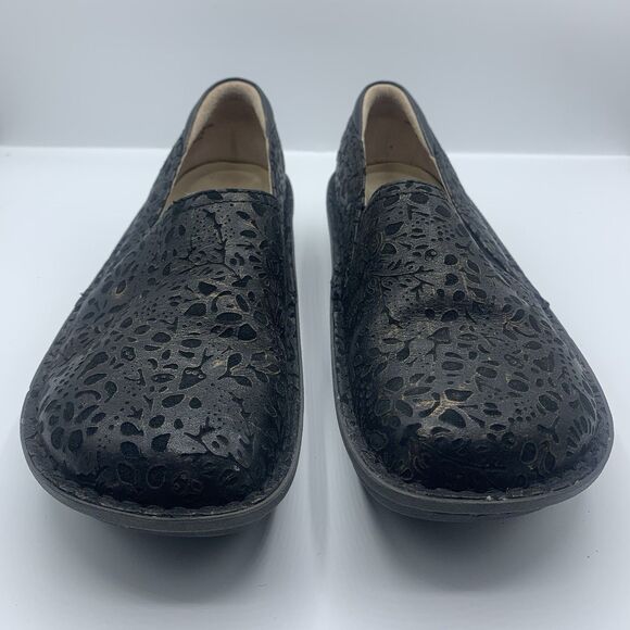 Alegria Black Delicut Leather Debra Pro Comfort Shoes EU 38 US 8-8.5 - Picture 6 of 8